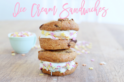 Cookie ice-cream sandwiches!
